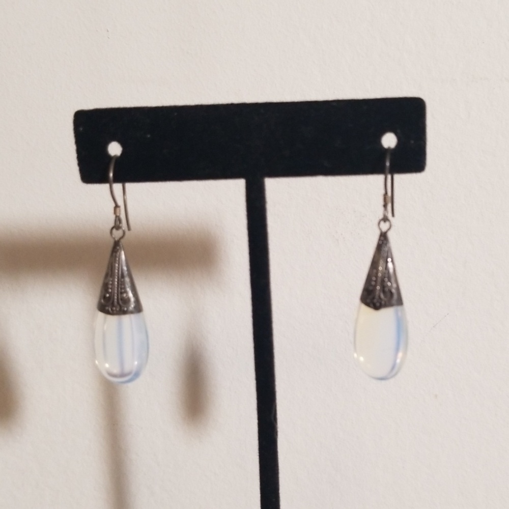 .925 Sterling Silver Glass Earrings